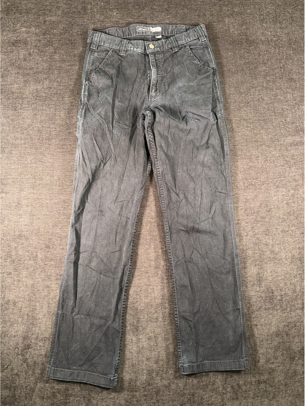 Carhartt Men's Black Work Pants Size 33x34